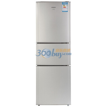 西门子（SIEMENS） KG23F176RW 224升 三门冰箱（银色）