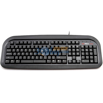 山又（3UTECH）小高手键盘 HW-KB8810 双空格 常用游戏健限位设计有线键盘有线键盘 USB 黑色