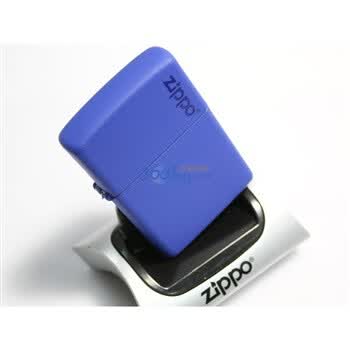ZIPPO打火机蓝色哑漆商标229ZL