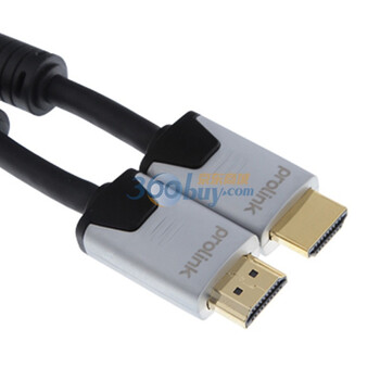 普罗林克（Prolink）HMC270-0200 三层屏蔽镀金插头HDMI线（支持3D） 2米