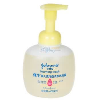 强生婴儿柔泡型洗发沐浴露400ml