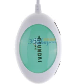 现代（HYUNDAI）HY-HB607 超长线高速USB 4接口集线器HUB 白绿
