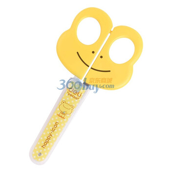 得力（Deli）6031-大头青蛙学生剪刀（颜色随机发）