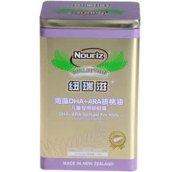 纽瑞滋海藻DHA核桃油儿童专用软胶囊 70粒装