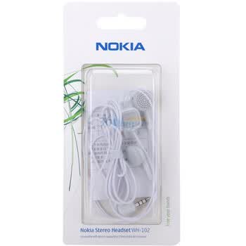诺基亚（NOKIA）WH-102 原包耳机（白色）适用于所有3.5mm接口 5800/X6/X3/5230等机型
