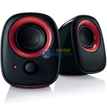 飞利浦（PHILIPS）SPA2210R/93 2.0笔记本音箱 红色黑边