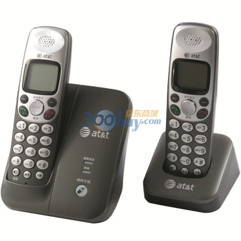 美国at&t EL51209BCN 黑色 数字无绳套装 中英文菜单 快速IP
