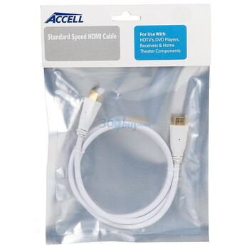 ACCELL（ACCELL） B041C-006F-2-CN GreenCable高速-1.8米-6.75Gbps HDMI连接线 白色