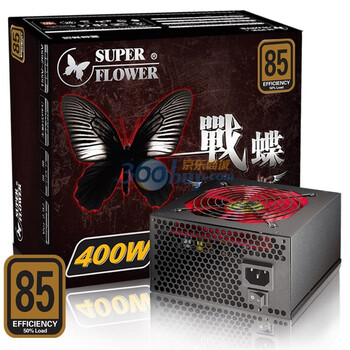 振华（SUPER FLOWER）战蝶400W（SF-400P14HE）电源（额定400W/主动式PFC/效能达85%/超静音）