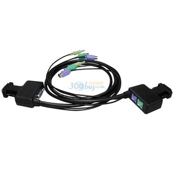 友讯网络(D-Link)DKVM-92K 带音频功能的线机一体式PS/2 接口SOHO级KVM切换器