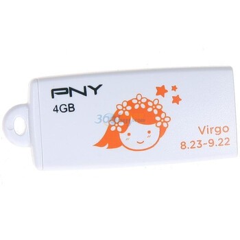 必恩威（PNY）U盘 星座系列之处女座 4GB