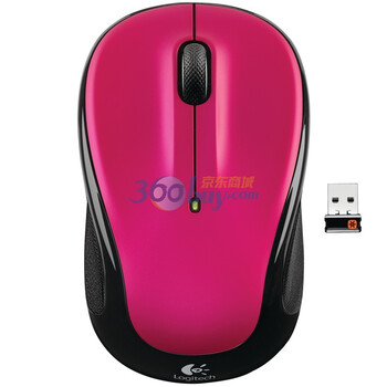 罗技（Logitech）M325nano 笔记本型无线光学鼠标 粉桃红