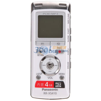 松下（Panasonic）RR-XS410GK-W 4G 数码录音笔 白色