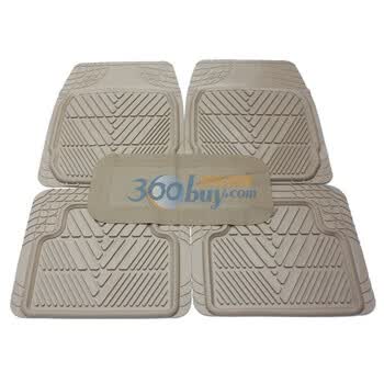 兵尼兔环保乳胶高档汽车脚垫-通用型 浅盘 B601 (米色)