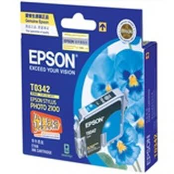 爱普生（Epson）T0342青色墨盒 C13T034280BD（适用Photo2100）