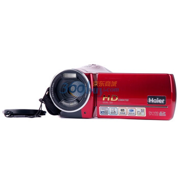 海尔（Haier） DV-V90数码摄像机（红色）