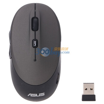 华硕（Asus）MS-W1 2.4G无线Q鼠 灰色