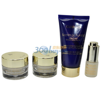 娇兰Guerlain帝皇蜂姿精选护肤四件套(赠娇兰粉色软PU精美化妆包)