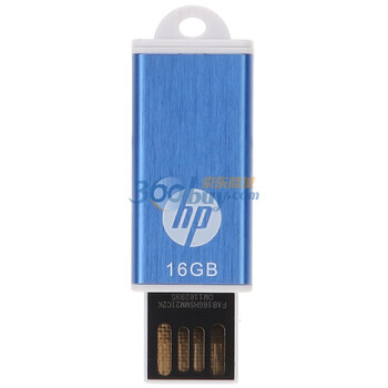 惠普（hp）伸缩推拉U盘(v135w) 16G（蓝色）