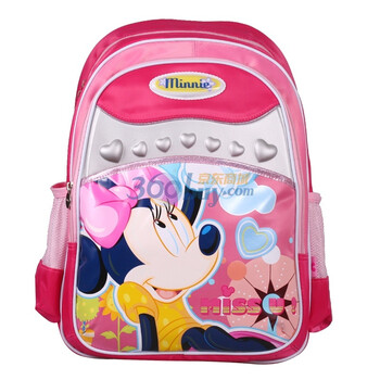 Disney 迪士尼米奇小学生书包M606024玫红