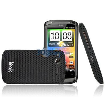 艾美克（IMAK) 超薄网格彩壳黑色 适用于HTC Desire S G12 S510e