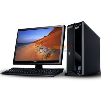清华同方（TongFang）超扬C680-X001 商用电脑（i3-2100 4G 500G 1G独显 DVD 键鼠 ）带21.5英寸全高清显示器
