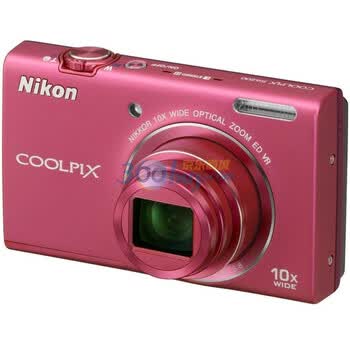 尼康（Nikon） COOLPIX S6200 便携数码相机 粉色（1602万像素 2.7寸屏 10倍光变 25mm广角 滤镜）