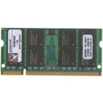 金士顿（Kingston）系统指定内存 DDR2 800 2G 索尼（SONY）笔记本专用内存 M25664G60/2G