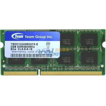 十铨科技（Team）DDR2 800 2G 笔记本内存条