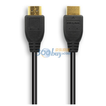 CE-LINK HDMI(1.4版)数字高清线 0.9米 无氧纯铜导体+24K3μ镀金+360°环焊 黑色