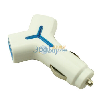 奥舒尔 2.1A&800mA平板电脑及手机两用车载充电器 EY10