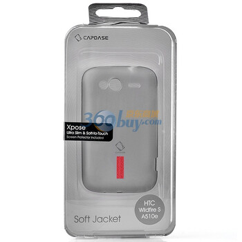 卡登仕（CAPDASE）玲珑硅胶套(黑色) 手机保护套 适用于HTC WILDFIRE S A510E G13