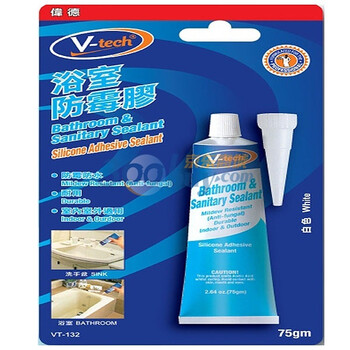 伟德 (V-tech) 浴室防霉胶 VT-132 乳白色牙膏状 75克装