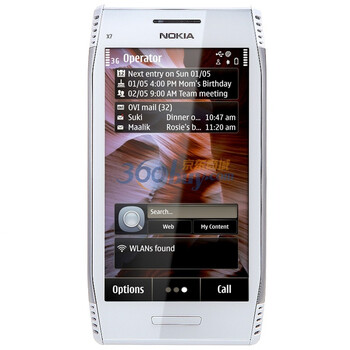 诺基亚（NOKIA）X7-00 3G手机（白）WCDMA/GSM “男人帮产品”