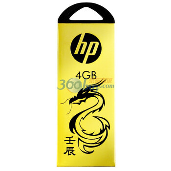 惠普（HP）V228G 4G 镀金龙年限量版优盘（金色）