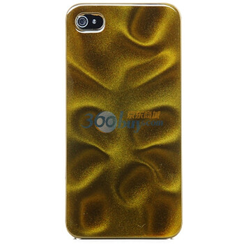 乐歌（Loctek）PHC413- YLW iphone4/4s水墨立体图案保护背壳 黄色（适用于iphone4/iphone4s）