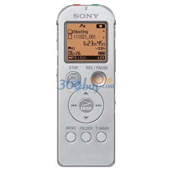 索尼（SONY）ICD-UX522F 2G 高性能数码录音棒 银色