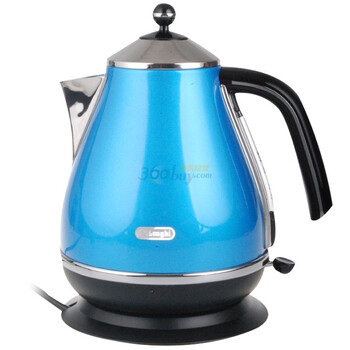 意大利德龙(DeLonghi)电水壶KBO2001（蓝色/不锈钢）