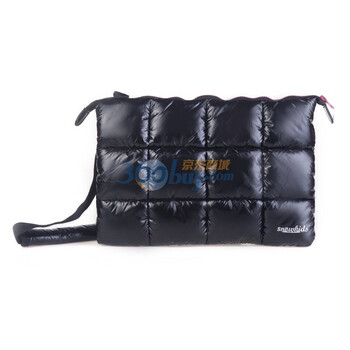 Snowkids 苹果 Macbook Pro13寸时尚电脑包 羽绒服设计风（黑红配色）