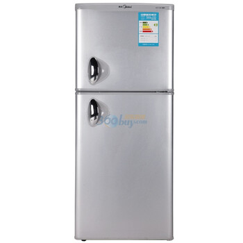 美的（Midea） BCD-112CM 112升 双开冰箱(闪白银)