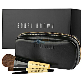 Bobbi Brown波比布朗化妆刷三件组合（带可脱卸小皮包）