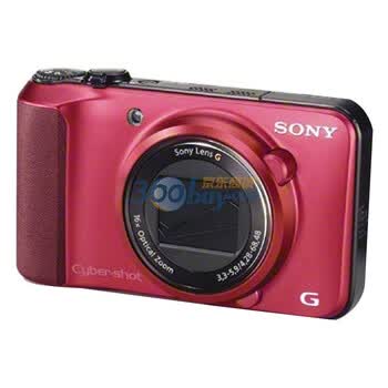 索尼（SONY） DSC-HX10 数码相机 红色（1820万像素 3寸屏 16倍光变 24mm广角）