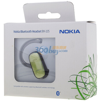 诺基亚（Nokia）BH-105蓝牙耳机（柠檬绿）适用于所有支持蓝牙的手机