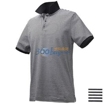 Giordano佐丹奴 Polo 男彩棉细横间平纹POLO 01010008 黑色 S