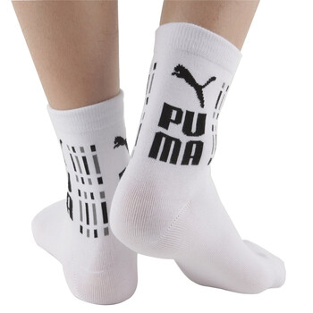 PUMA 彪马 精梳棉男士提花休闲 短袜子 中花灰 25-27cm