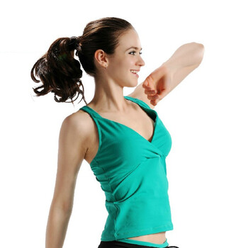 杰朴森新款韩版瑜伽服G3036A瑜珈服上衣 草绿