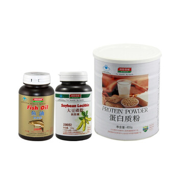 【大实惠组合】汤臣倍健蛋白质粉455g+汤臣倍健大豆磷脂软胶囊100粒+汤臣倍健鱼油软胶囊100粒