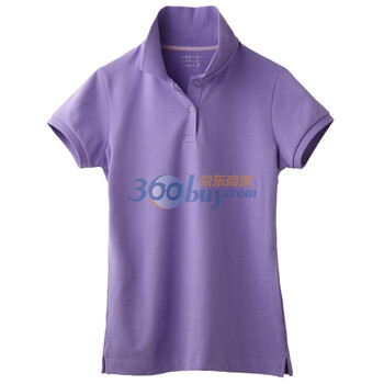 Giordano佐丹奴 Polo 女糖果色弹力修身珠地POLO 01310001 浅紫 XS