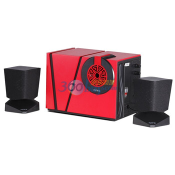 纳伟仕（NIVS）R608 国韵壹品木质 2.1音箱 红色
