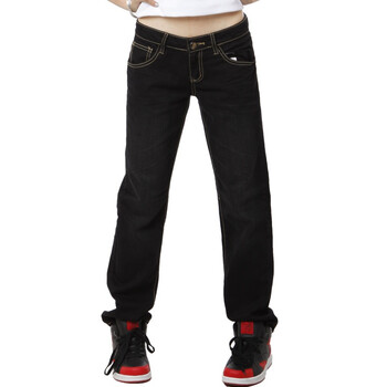 YISHION以纯 裤子女装休闲低腰牛仔长裤 11120878 黑色 28